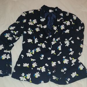 Floral Print Blazer